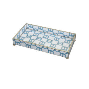 Tracy Dunn Design - Blue chain 6 x 12 tray
