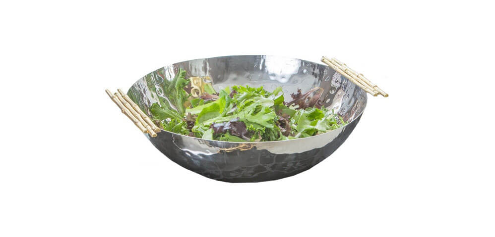 Tracy Dunn Design - Nickel and Gold Bambo Handle Bowl