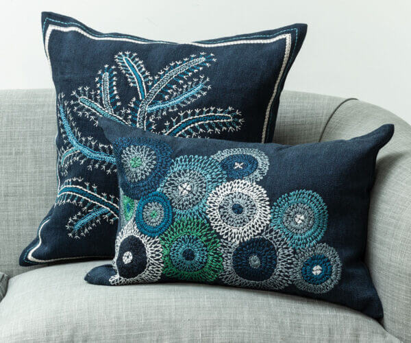 Tracy Dunn Design - Fiorela - Indigo Cushion