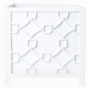 Tracy Dunn Design - Tole Chippendale Planter Container White